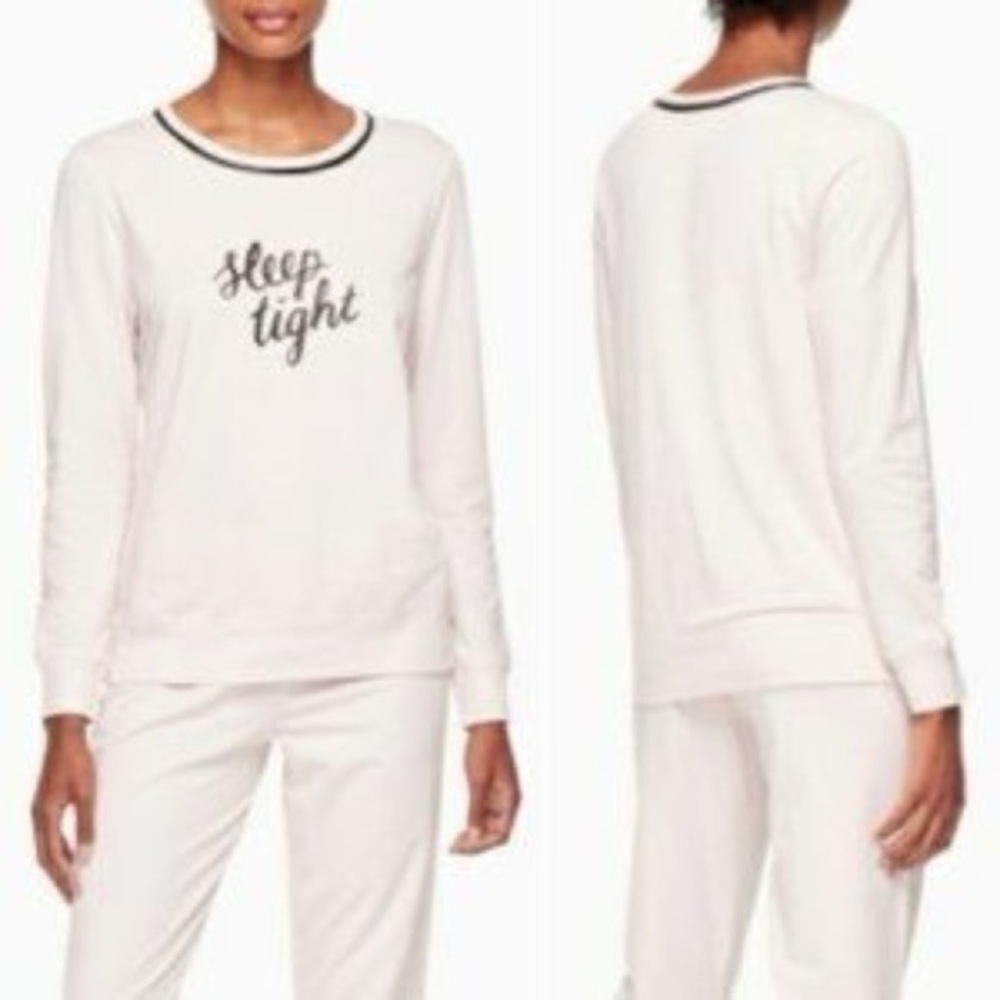 kate spade light pink pajama pj top only